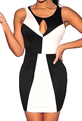 Checkered Print Polyester/Spandex Cocktail Cutout Spring Summer Winter Sleeveless Bodycon Dress/Party Dress/Mini Dress 