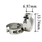 Blue Side Stainless Steel Mens Hoop Earrings 41ASHSnb8oL. SL160 Blue Side Stainless Steel Mens Hoop Earrings