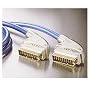 Ixos PC-OFC Conductor, Metal Connector, 21 Pin Fully Wired Scart To Scart .75M XHT601-075