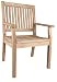 Bermuda Teak Wood Outdoor Dining Armchair