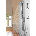 Edelstahl Duschpaneel von Sanlingo. Duschs�ule mit Spiegel, Wasserfall und Regendusche f�r Armatur