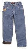 RIGGS WORKWEAR by Wrangler Men's Work Horse Thermal Jean, Antique Indigo