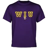 NCAA Western Illinois Leathernecks Wordmark Logo T-Shirt - Purple