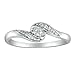 Bypass Diamond Promise Ring in 10K White Gold .07ct tw