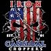 Iron Cannibal Skeleton T-shirt Red White Blue skull Size up to 5XL