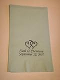 50 Personalized Hand Guest Towels Dinner Napkins Wedding
