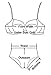 EVALESS Womens Black Beaded Lattice One Piece Swimsuit Black Large Size