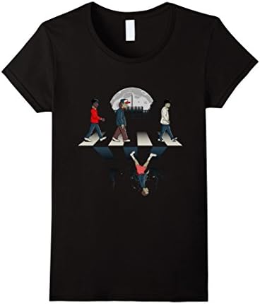 Women's Upside Down T-Shirt Medium Black