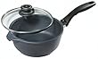 Swiss Diamond Cast-Aluminum Nonstick 3.2-Quart Saucepan with Lid