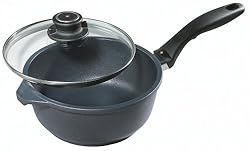 Swiss Diamond Cast-Aluminum Nonstick 3.2-Quart Saucepan with Lid