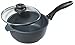 Swiss Diamond Cast-Aluminum Nonstick 3.2-Quart Saucepan with Lid