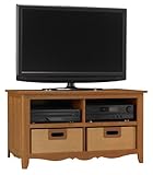 Bush Furniture Myspace Collection, TV Stand, Medium Superb Oak