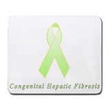 Congenital Hepatic Fibrosis Awareness Ribbon Mouse Pad