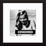 Cybill Shepherd Custom Framed And Matted B&W Photo (The Last Picture Show) Total Size: 20x20 Inches