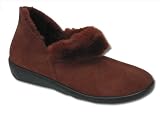 Romika Romilastic 102 Teak Brown Shearling Slipper