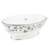 Lenox Idalia Bone China Platinum Banded Open Vegetable Bowl