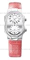 Philip Stein Teslar Womens Diamond Rose Lizard Strap Watch 1D-G-FW-ZRO