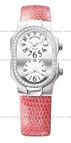 Philip Stein Teslar Womens Diamond Rose Lizard Strap Watch 1D-G-FW-ZRO