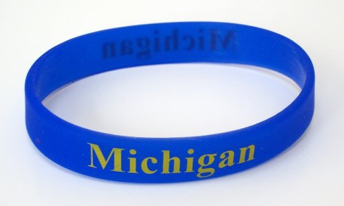 Michigan State Pride Silicone Bracelet / Wristband