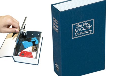 Dictionary Diversion Book Safe with Key Lock