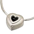 Platinum Heart Pendant Necklace