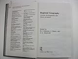 Regional geography : current developments and future prospects