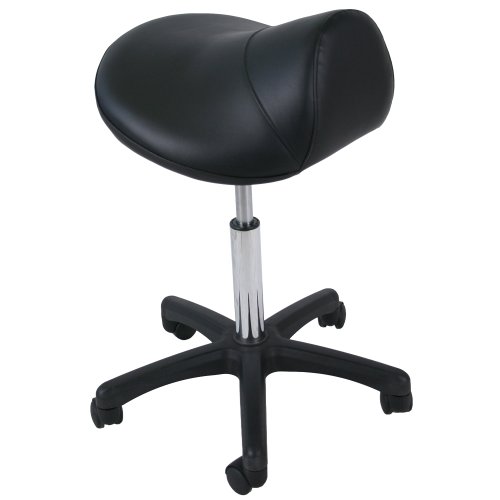 Black Multi-Purpose Hydraulic Saddle Stool ST-08BLK On Sale