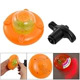 Rosallini Children Flashing LED Light Plastic Music Spinning Top