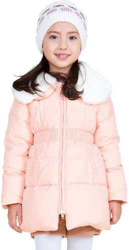 BabaBaobao Girl Winter Long Fur Collar Down Jacket