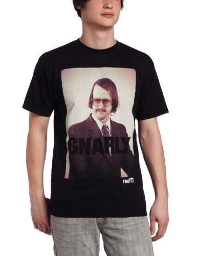 Neff Men's Gnarly Tee, Black, X-Large