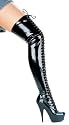 609-Olivia Thigh High Lace Up Platform Boot High Heel Shoes