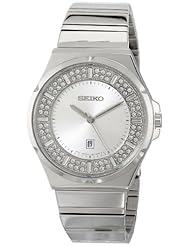Seiko Womens SXDF71 Analog Display Japanese Quartz Silver Watch