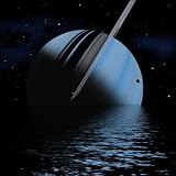 Starlight Faintly Illuminates This Distant Blue Gas Giant Photographic Poster Print by Stocktrek Images, 24x24