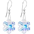 Handcrafted Austrian Crystal SNOWFLAKE Earrings