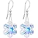 Handcrafted Austrian Crystal SNOWFLAKE Earrings