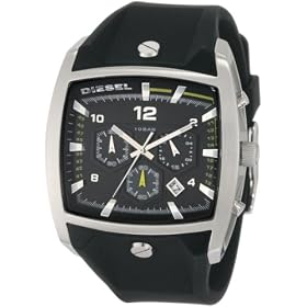Diesel - DZ4165 - Montre Homme - Quartz Analogique - Chronographe - Bracelet en Plastique Noir