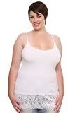 Torrid Plus Size ** SALE - 2 for $24 ** White Lace-Bottom Cami