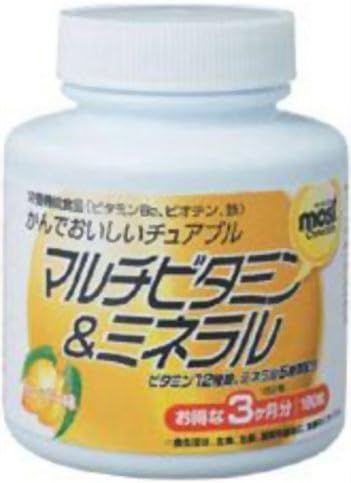 ORIHIRO MOST Chewable Multi Vitamin & Mineral 180tablets by orihiro plantdew