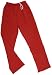 Adult Unisex Drawcord Waist Fleece Pants Red
