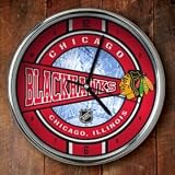 Chicago Blackhawks Chrome Wall Clock