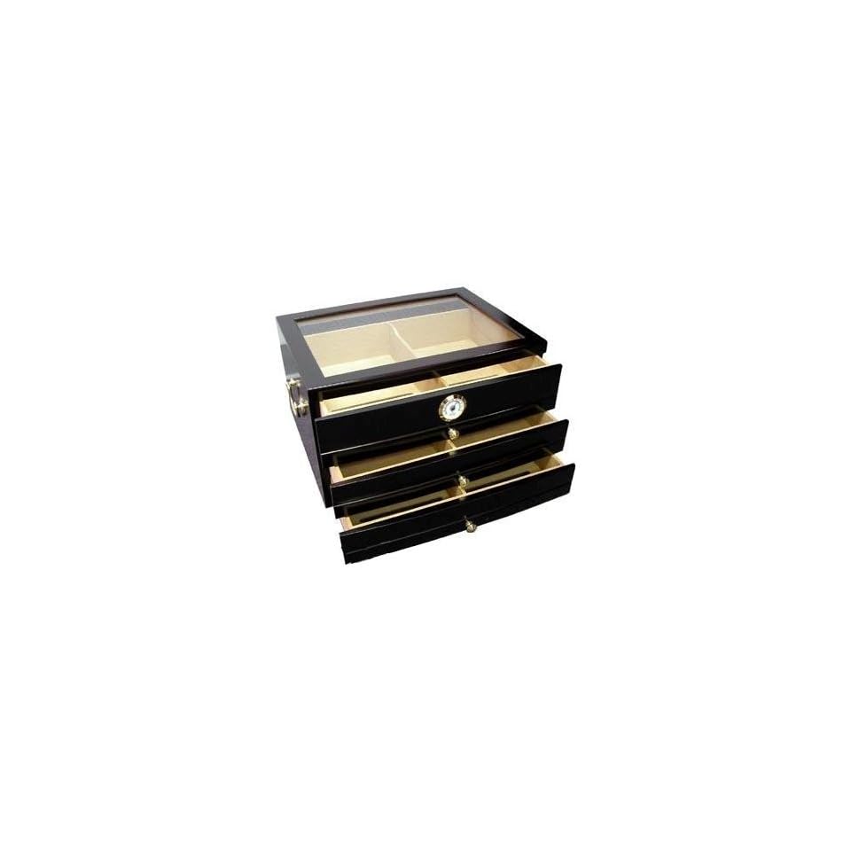 Quality Importers Hum 3dr The Palermo 3 Drawer Cigar Humidor Holds