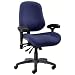 BodyBilt J2504x Blue Fabric XL High Back Task Ergonomic Chair with Arms, 22" Length x 21.50" Width Backrest, 26" Width Seat, Grade 1