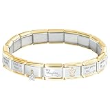 My Daughter, I Wish You Italian Charm Bracelet With Swarovski(R) Crystals