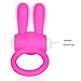 ZIOOER Fetish Penis Ring Vibrating Mini Silicone Rabbit Cock Ring Stimulator Sex Toy