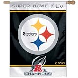Pittsburgh Steelers Super Bowl XLV Banner Flag