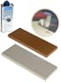 Norton Oilstone Sharpening Kit:  1) 8 x 3 Medium India stone, 1) 8 x 3 Ultra Fine Hard Arkansas stone