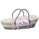 Trend Lab Tulip Moses Basket Set - Sage Basket... by Trend Lab