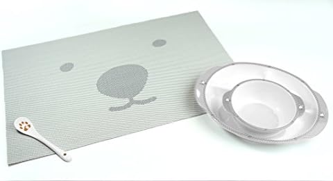 BelleVesta Bear Place Mat, Gray