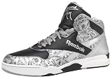 Reebok Mens Reverse Jam Mid Trainer Monopoly Silver/Black