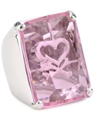 Noir Jewelry for Tokidoki x Barbie Doll Heart and Crossbones Pink Silhouette Ring